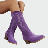 Elegantes Botas Vaqueras con Bordado