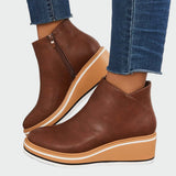 Botines ortopédicos de piel