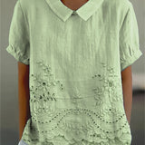 Liliana - Floral Embroidered Shirt