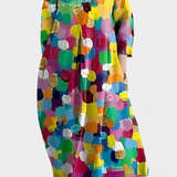 Ana - Vestido Suelto con Diseño Estampado