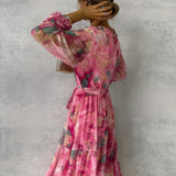 Luísa - Vestido Floral com Design Envolvente