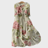 Vestido Floral con Toque Romántico