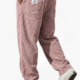 Enzo - Pantalones de Pana para Hombre con Cintura Ajustable