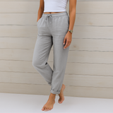 Sara - Pantalones Premium de Lino Elástico