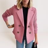 Marta - Abrigo Chic con Mangas de Tela