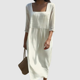 Nádia - Vestido Casual en Lino