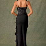 Bela - Corset Satin Dress