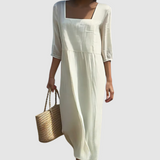 Nádia - Vestido Casual en Lino