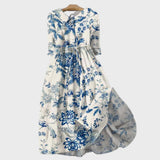 Vestido Floral de Porcelana