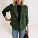 Marta - Abrigo Chic con Mangas de Tela