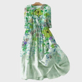 Vestido Floral en Acuarela