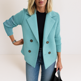 Marta - Abrigo Chic con Mangas de Tela