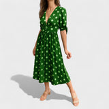 Eva - Midi Dress with Lunar Print
