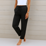 Sara - Pantalones Premium de Lino Elástico