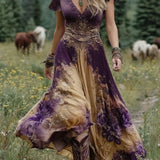 Serena - Vestido Floral Maxi Corto
