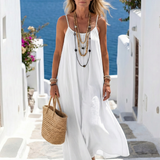 Keira | Vestido Maxi Fluido en Tonos Naturales