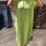 Sásquia - Vestido Casual con Capucha