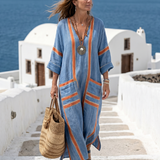 Diana | Vestido Midi con Suave Estructura y Escote en V