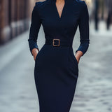 Iara - Elegante Vestido Negro Ajustado