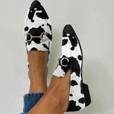 Diana - Mocasín con Hebilla Decorativa Impresa