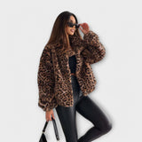 Leonor - Abrigo Estampado de Leopardo