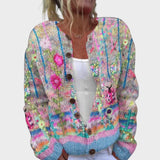 Teresa - Cárdigan Floral de Temporada Otoñal