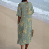 Evelina - Vestido Floral con Encantador Cuello Peter Pan