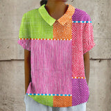 Zara - Camisa Colorida en Patchwork