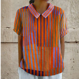Nina - Camisa de Rayas Geométricas