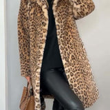Leia - Largo Abrigo de Leopardo