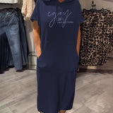 Sásquia - Vestido Casual con Capucha