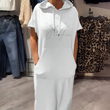 Sásquia - Vestido Casual con Capucha
