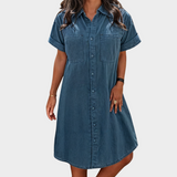 Vestido de verão em jeans macio
