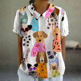 Tina - Camisa con Diseño de Perros
