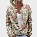 Lara - Cardigan Floral de Otoño