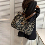 Bolso de Mano Leopardo con Estampado Salvaje