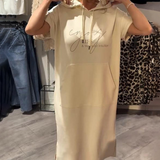 Sásquia - Vestido Casual con Capucha