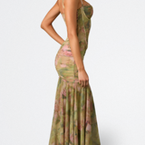 Isamara - Vestido Largo con Cuerpo Ajustado