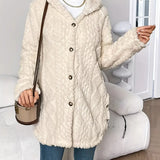 Sara - Chaqueta de felpa con capucha