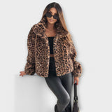 Leonor - Abrigo Estampado de Leopardo