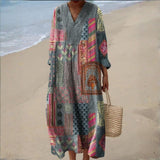 Zara - Vestido Bohemio de Estilo Patchwork