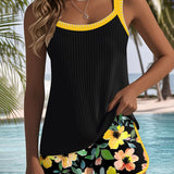 Catarina - Elegante Conjunto de Dos Piezas Tankini