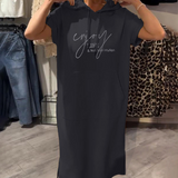 Sásquia - Vestido Casual con Capucha