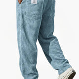 Enzo - Pantalones de Pana para Hombre con Cintura Ajustable