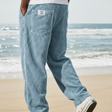 Enzo - Pantalones de Pana para Hombre con Cintura Ajustable