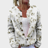 Joana - Cárdigan Floral de Temporada Otoñal