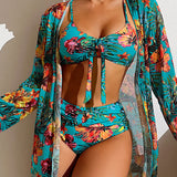 Natália - Bikini con Falda Floral