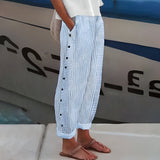 Leonor - Pantalones de Lino con Estilo y Funcionalidad