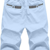 Victor - Pantalones Cortos de Lino para el Verano