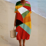Daniela - Vestido Patchwork Colorido